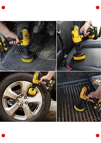 3'lü Matkap Ucu Temizleme Fırçası Seti (Banyo/araba) indirimleri