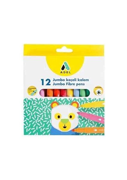 Keçeli Kalem Jumbo 12 Li