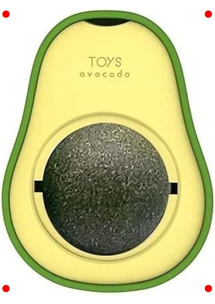 Avokado Kedi Nanesi Topu Yapışkanlı Kedi Oyuncağı