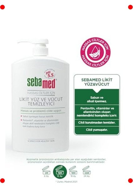 Hassas Ciltler Için Yüz & Vücut Temizleme Jeli (1l) fiyatları