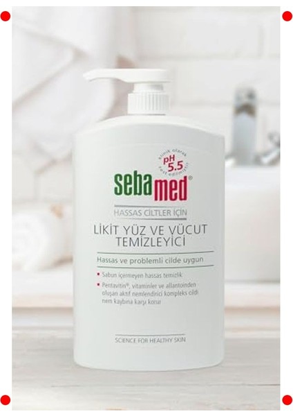 Hassas Ciltler Için Yüz & Vücut Temizleme Jeli (1l) fırsatları