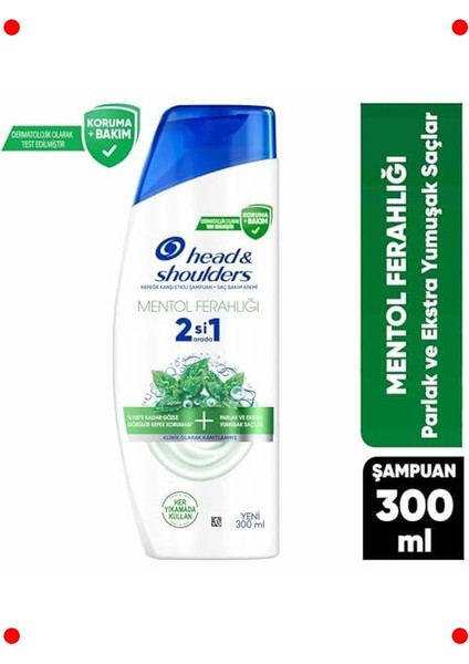 Mentollü Ferahlık 2'si 1 Arada Kepek Önleyici Şampuan fiyatları