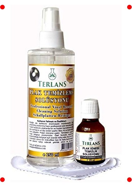 Plak ve Iğne Temizleme Bakım Seti - Vinil Kayıtlar Için