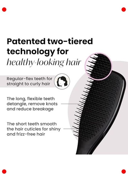 Islak Saçlar Için Kolay Tarama Fırçası Siyah fiyatları