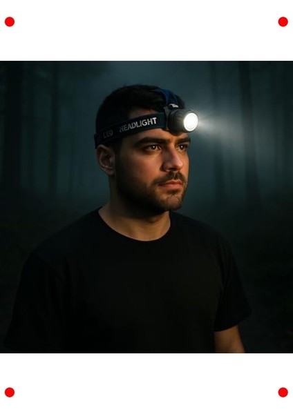 Şarjlı Zoom'lu LED Kafa Feneri, Outdoor, 300 Lümen fiyatları