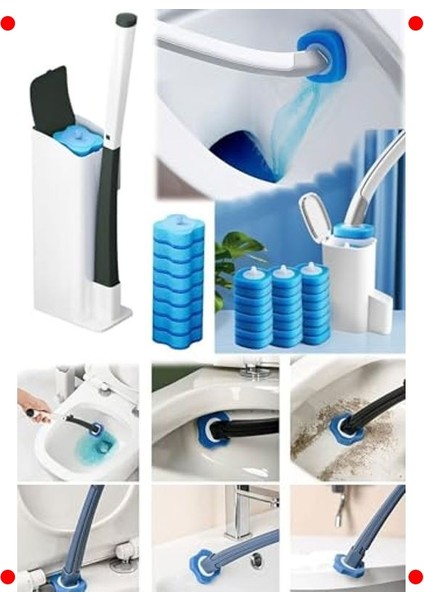 Kullan At Süngerli Deterjanlı Tuvalet Fırçası Seti fırsatları