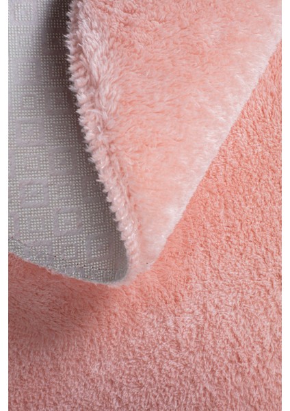 Pembe Cloudy Banyo Takımı 3'lü Dekoratif Peluş Kaymaz Taban Yıkanabilir. (60X100-40X60-60X60) fiyatları