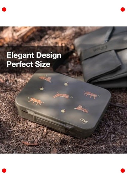 4 Bölmeli Tritan Beslenme Kutusu Seti - Çiçek Desenli fırsatları