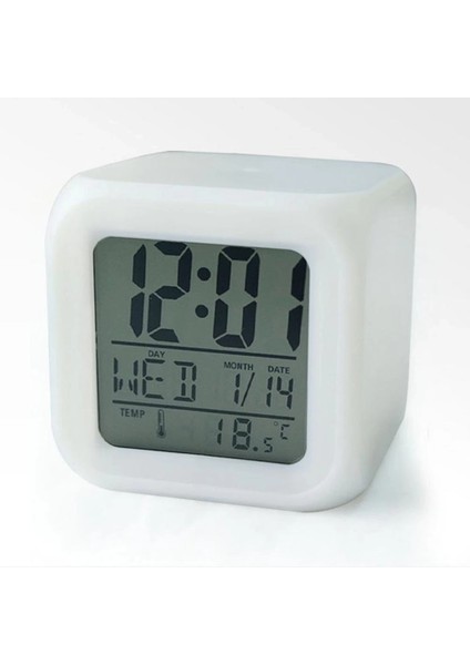 Renk Değiştiren Küp Saat ( Lisinya )