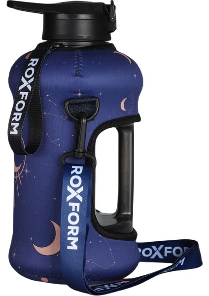 Suluk Matara 2200 Ml, Premium Pp Malzeme, Sağlıklı Bpa & Bps Içermez, Kılıflı, Çift Kapaklı, Koku Yapmaz, Sızdırmaz ve Dayanıklı, Lacivert Ay Kılıf, Siyah fiyatları