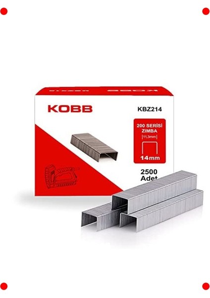 Ağır Hizmet Tipi Zımba Teli, 14MM, 2500 Adet