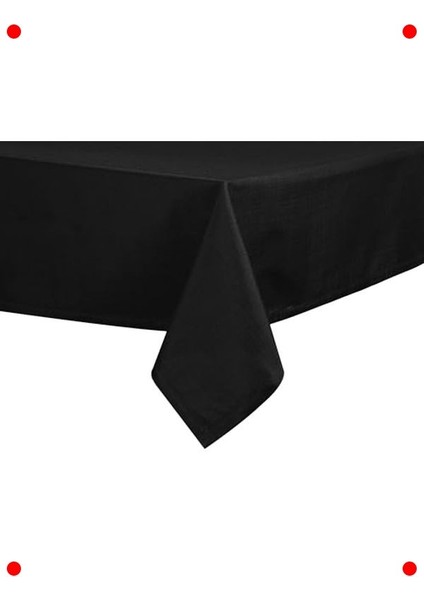 Siyah Masa Örtüsü 150X250CM - Şık ve Kullanışlı