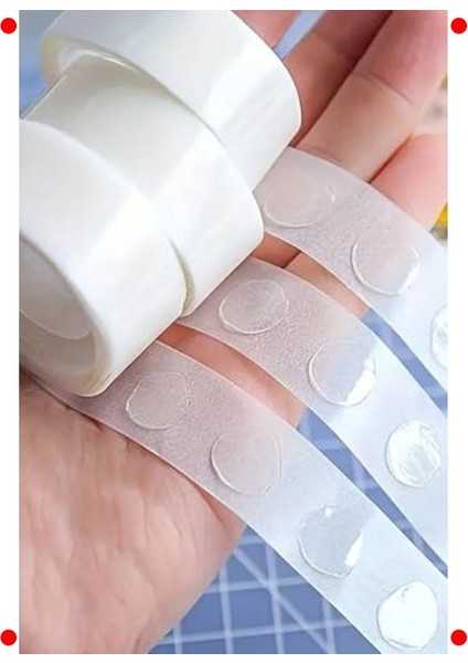 Çift Taraflı Balon Sabitleme Bandı - 100 Adet