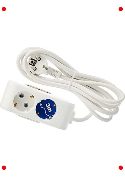 2'li Topraklı 3 Metre Kablolu Uzatma Prizi fiyatları