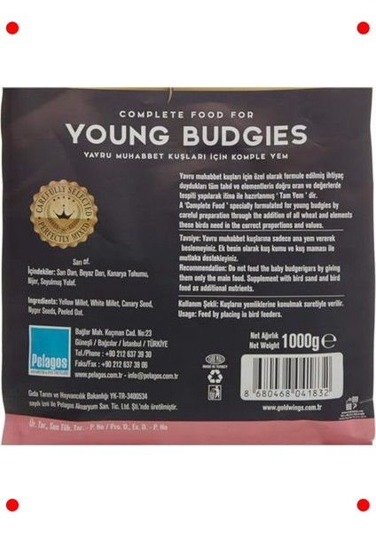 Premium Yavru Muhabbet Kuşu Yemi 1 kg fırsatları