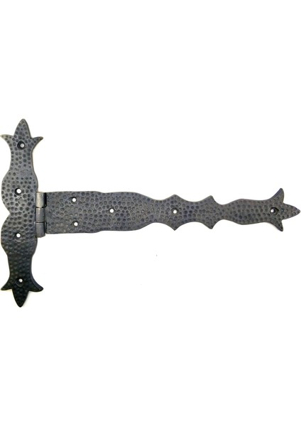 Antika Tarz Dekoratif Pirinç Kuyruklu Dövme Menteşe - 251X393 Mm, Oksit - Lisinya