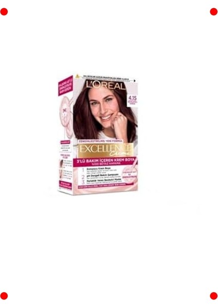 Kalıcı Saç Boyası - Büyüleyici Kahve Tonu 4.15