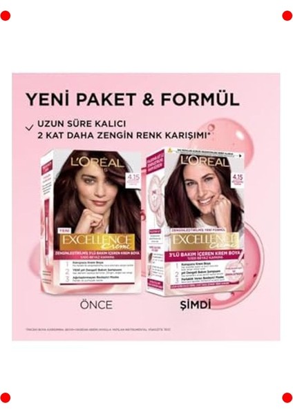 Kalıcı Saç Boyası - Büyüleyici Kahve Tonu 4.15 fiyatları