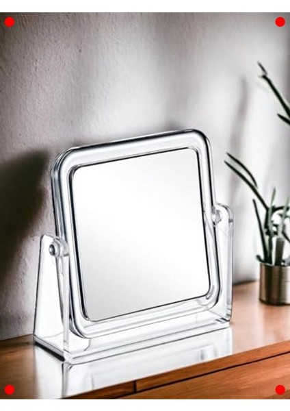 Akrilik Kare Makyaj Aynası - Şık & Pratik Mini Ayna fırsatları