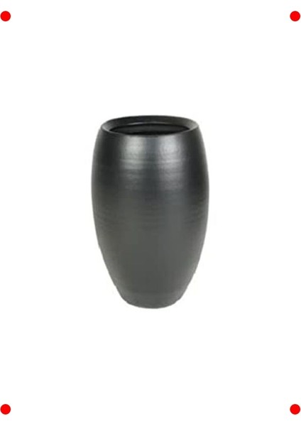 Büyük Silindirik Seramik Saksı 23X35 cm
