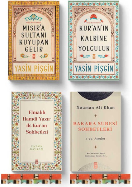 Mısıra Sultanı Kuyudan Gelir, Kuranın Kalbine Yolculuk, Bakara Suresi Sohbetleri, Elmalılı Hamdi Yazır ile Kuran Sohbetler (4kitap)