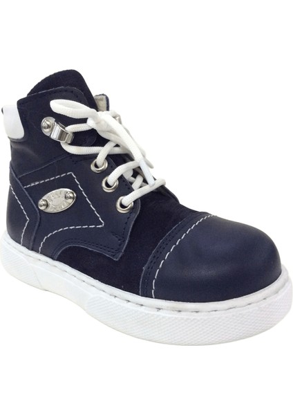 1001 Ridente Lacivert Bebe Erkek Çocuk Bot % 100 Deri Fermuarlı ve Bağcıklı fiyatları