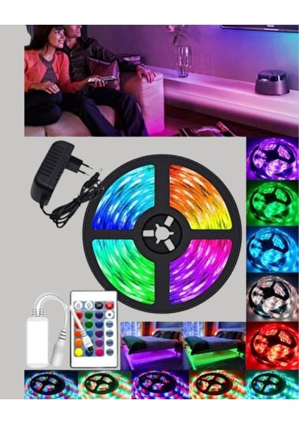 Yzlal Uzaktan Kumandalı Rgb Smart Şerit LED Işık Esnek ve Taşınabilir Dekorasyon indirimleri