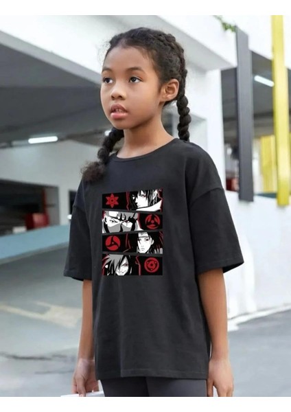 Çocuk Unisex Baskılı T-Shirt - Siyah fiyatları