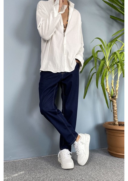 Lacivert Jean - Kot Pantolon Boyfriend indirimleri