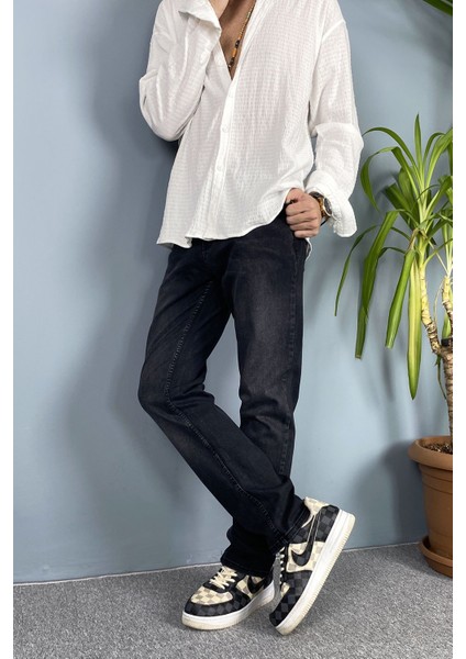 Siyah Taşlanmış Jean - Kot Pantolon Fit Kesim fiyatları