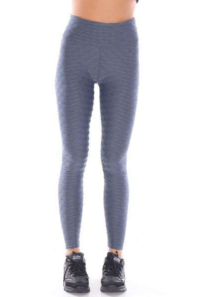 Kabartmalı Kumaş Ekstra Yüksek Bel Günlük Tayt fırsatları