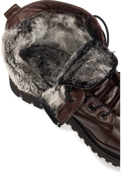 Kadın Fermuarlı Kürklü Hakiki Deri Bot modelleri