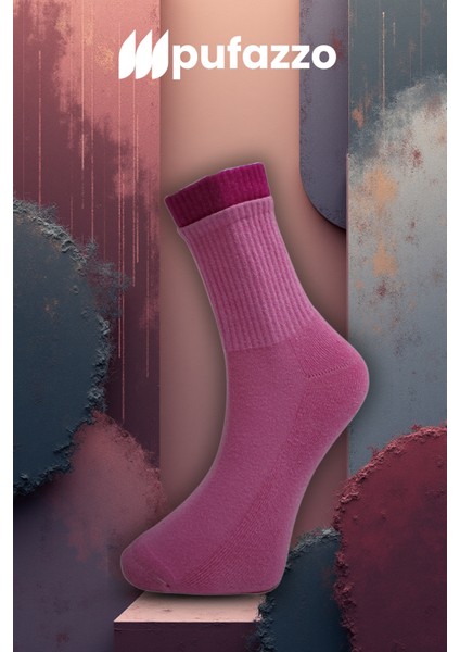 Kadın Spor Çorap 6'lı Set – Çift Lastik | Doğal Pamuk | Havlu Taban | Dikişsiz Çorap