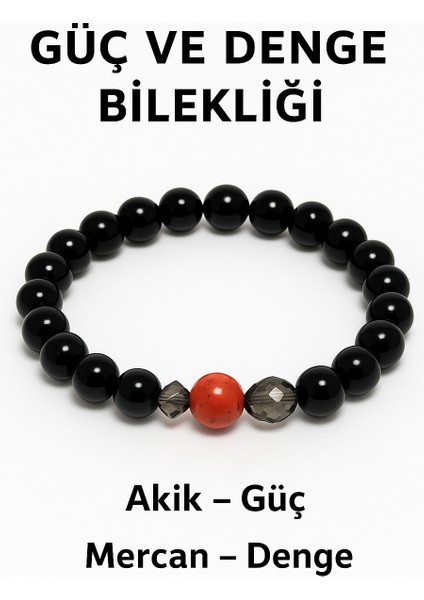 Orijinal Doğal Taş El Yapımı Enerji - Uyum - Denge Sağlayan Bileklik-30