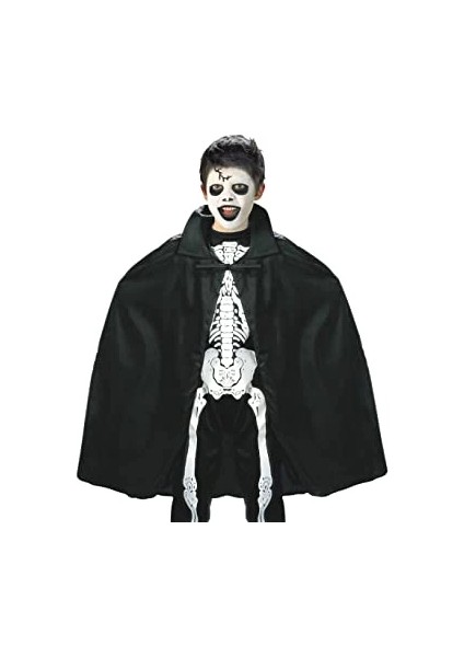 Siyah Renk Yakalı Halloween Pelerini 90 cm fırsatları