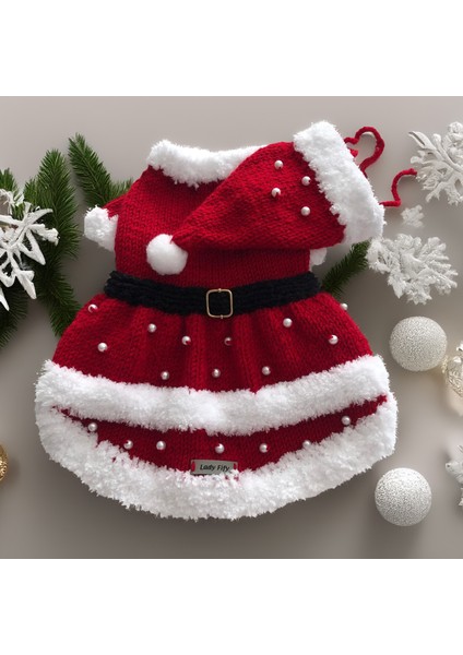 Kedi ve Köpek için Noel Anne Kostümü