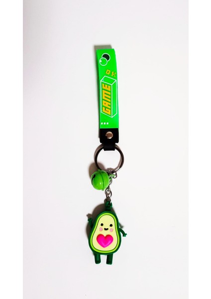 Anahtarlık Pembe Kalpli Avakado