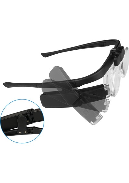 Şarjlı Gözlük Tip Büyüteç Mercek Lup Lensleriyle Taşıma Çantalı 11642DC modelleri