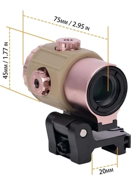 558G43 Xps2 Hedef Işaretleyici Red Dot Holografik Nişangâh, 5x Büyütmeli Set Çöl Rengi fiyatları