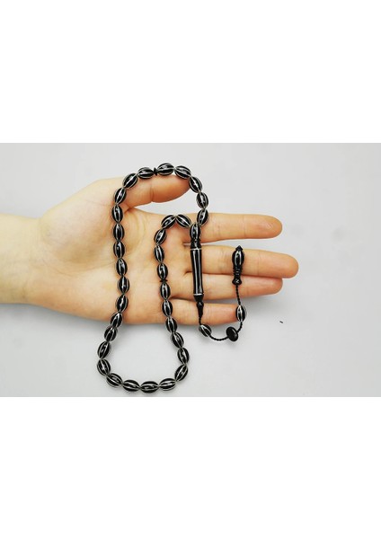 Oltu Taşı Sekizli Ipten Ipe Karpuz Dilimi Tespih fiyatları