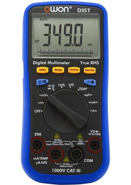 D35T El Tipi Multimetre True Rms 3 5/6 Digit fiyatları