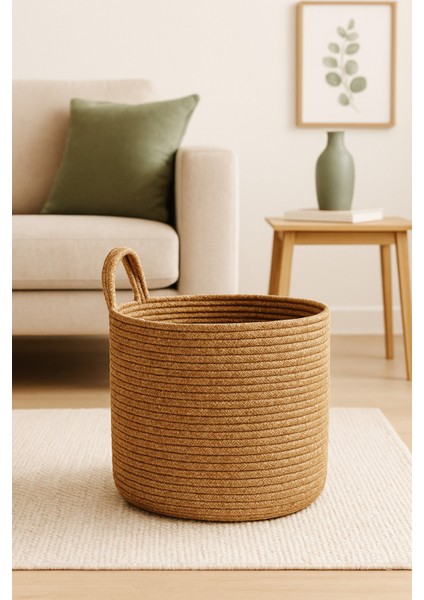 Asep Askılı Halat El Dokuma Banyo Sepeti 25X20CM Duvara Asılabilir Çok Amaçlı Düzenleyici ve Saklama indirimleri