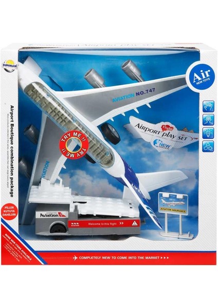 747-30 - Uçak Setı Araclı Isık/ses Kutulu (Lisinya)