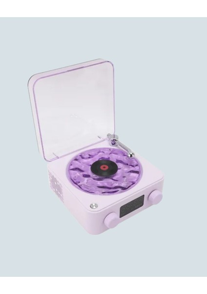 Buğz Projektörlü Gece Lambalı Retro Hoparlör – Taşınabilir Bluetooth Speaker indirimleri