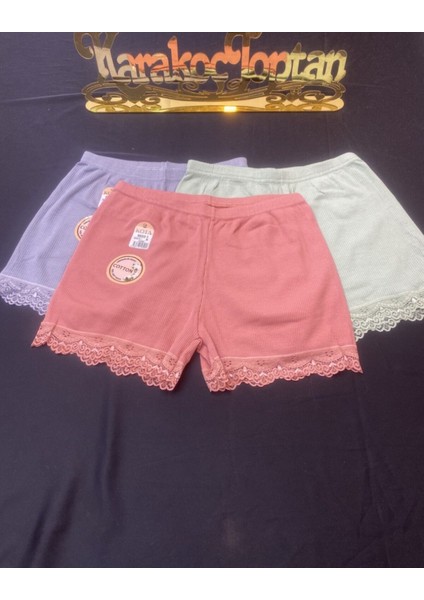 5022 Kaşkorse Şort Dantelli