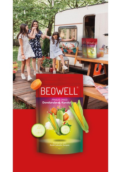 Rainbow Mix – Freeze Dried Dondurularak Kurutulmuş Renkli Sebze