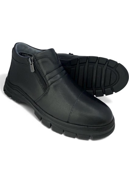 Hakiki Deri Içi Kürklü Tam Ortopedik Erkek Bot