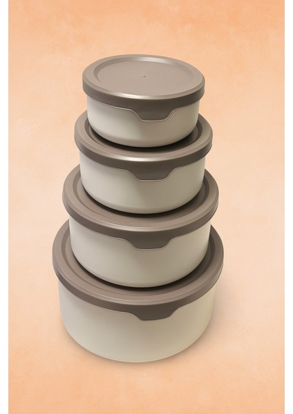 4 Adet Hava Geçirmez Saklama Kabı Seti