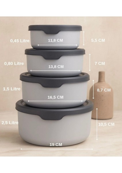 4 Adet Hava Geçirmez Saklama Kabı Seti fırsatları