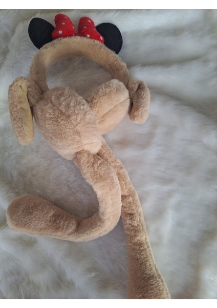 Peluş Tavşan Kulaklı Hareketli Yumuşak Sıcak Tutan Kulaklık modelleri